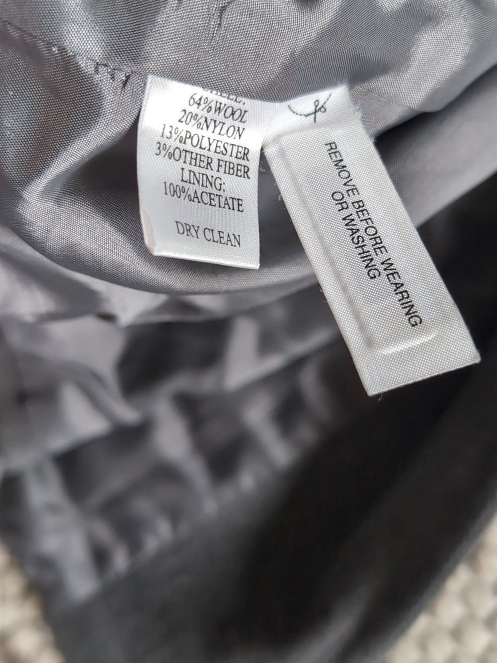 Perfect Loft Classic Women's Gray Belted Wool-Blend Coat - Picture 7 of 7